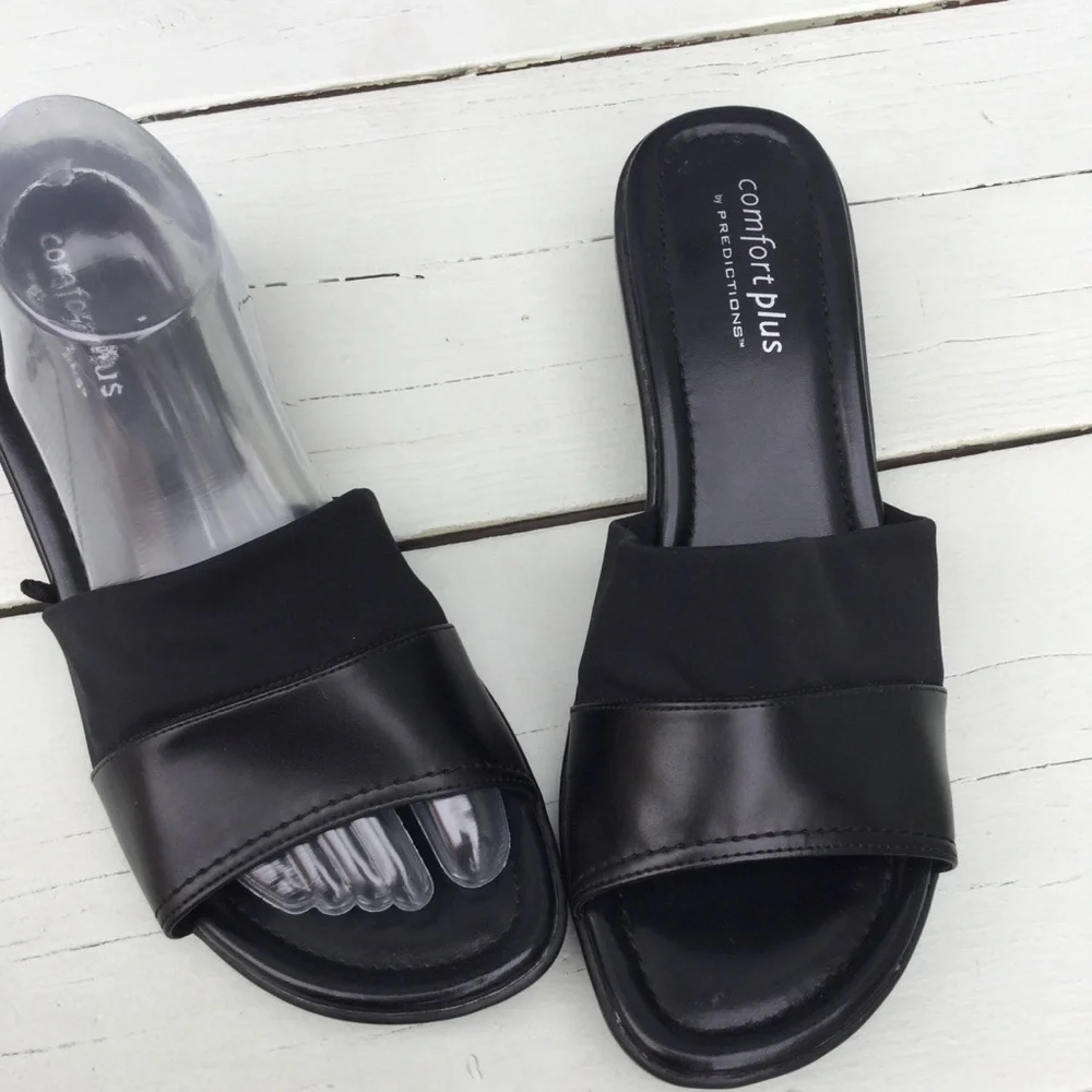 Comfort Plus Black Slide Women’s Shoes